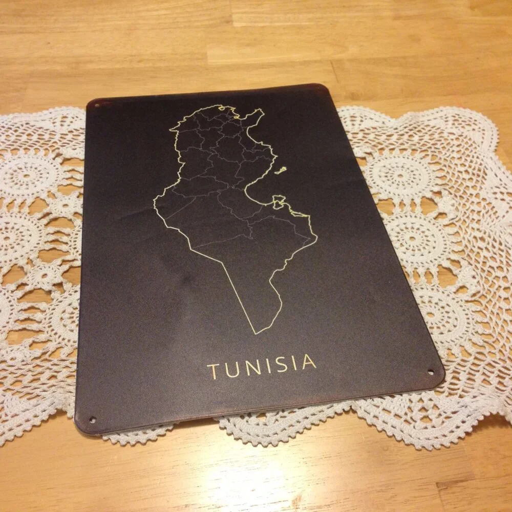 Tunisia Geographic Image art sign